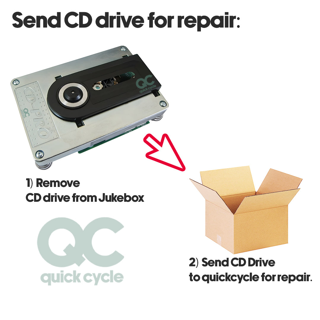 Repair service - Seeburg Jukebox CD Drive CDpro CD ind Laser