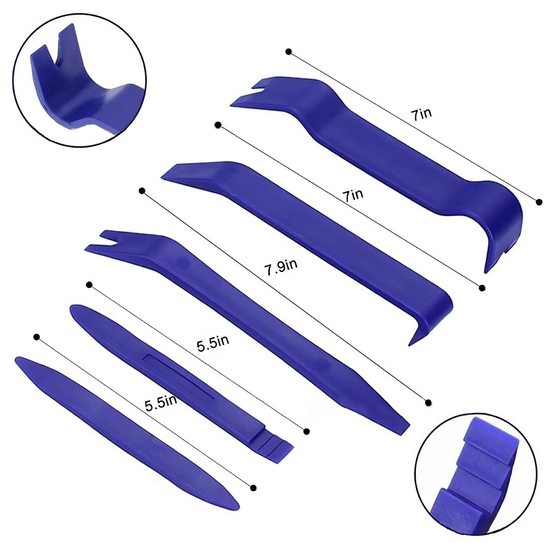 Set of X4 Plastic Trim Pry Tools