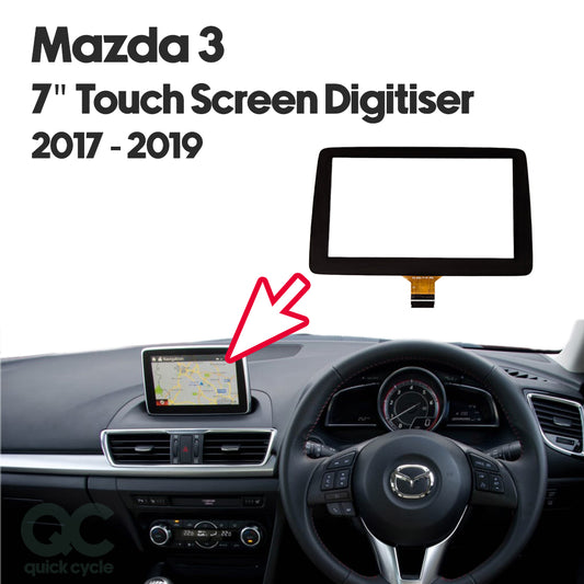 Mazda 3 7" LCD 2014-2016 Touch Screen Digitizer Radio Navigation