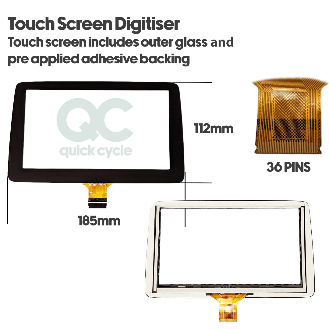 Mazda MX-5 7" LCD 2017-2019 Touch Screen Digitizer Radio Navigation