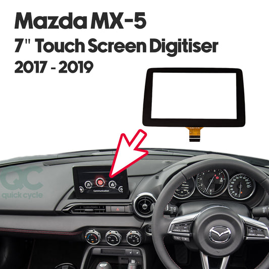 Mazda MX-5 7" LCD 2017-2019 Touch Screen Digitizer Radio Navigation