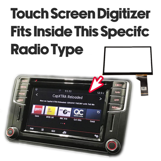 VW MIB STD2 PQ LCD Touch Screen Digitiser
