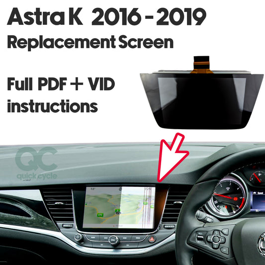 Vauxhall Astra Replacment intellilink  LCD screen infotainment